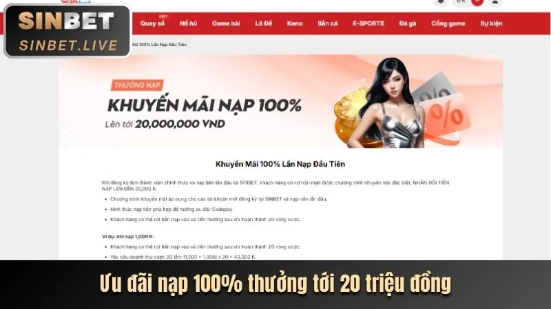 Tiền thưởng chào mừng lớn với biểu tượng vàng, dành cho thành viên mới của i999 login