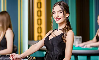 Bàn chơi Baccarat với người chia bài trực tiếp tại casino i999